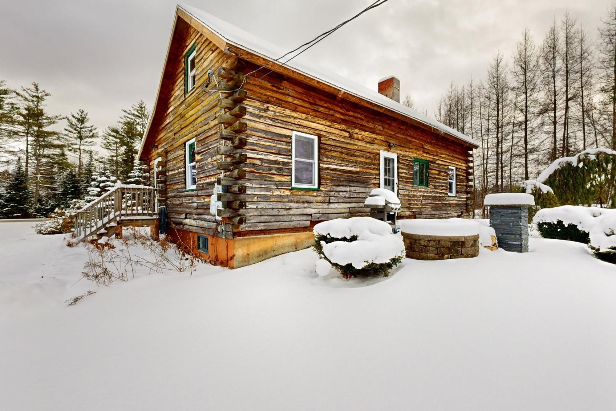 Twin View Log Home Carroll Exteriér fotografie