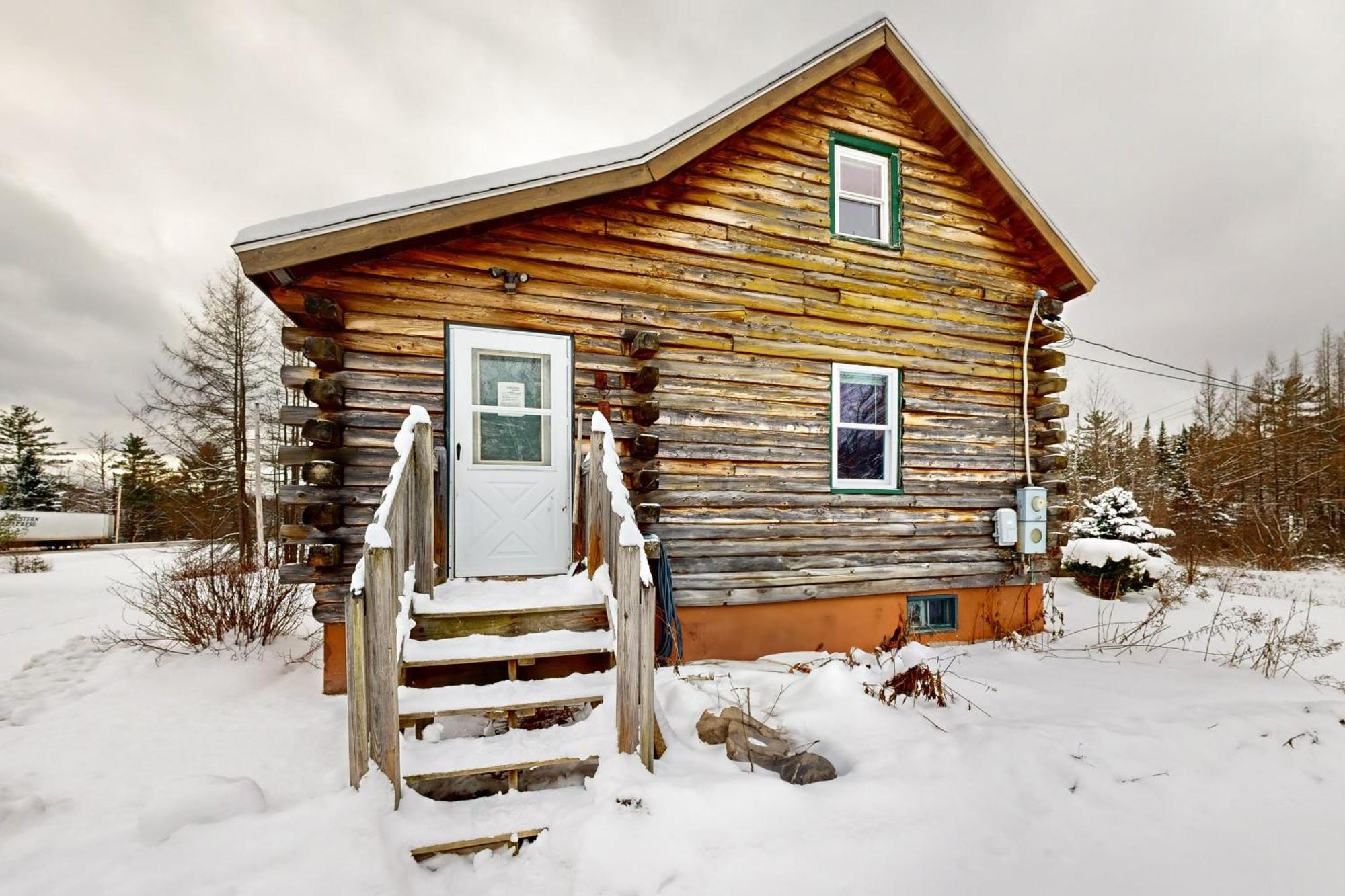 Twin View Log Home Carroll Exteriér fotografie
