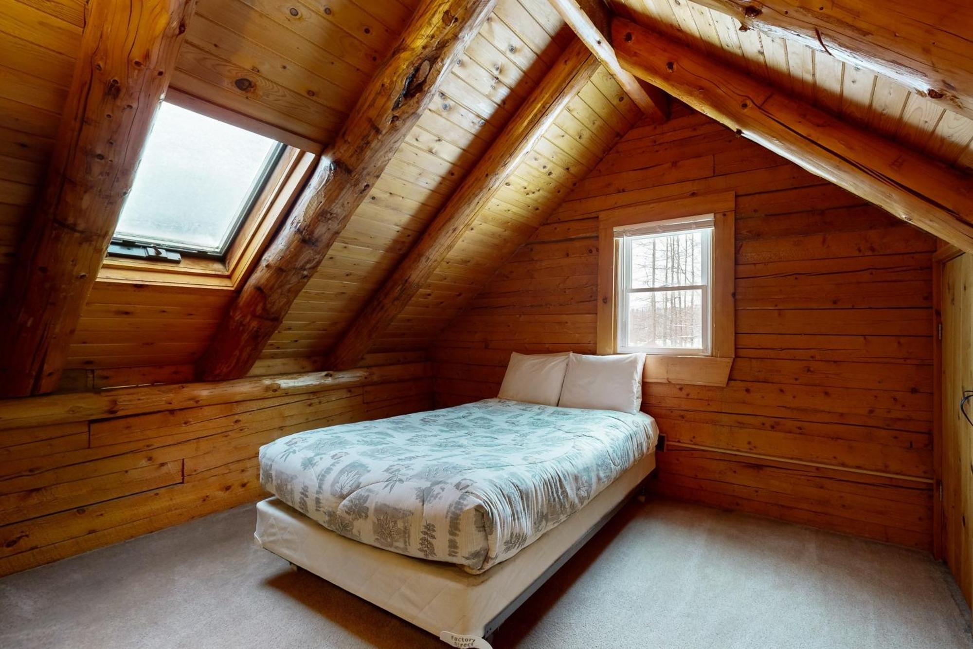 Twin View Log Home Carroll Exteriér fotografie