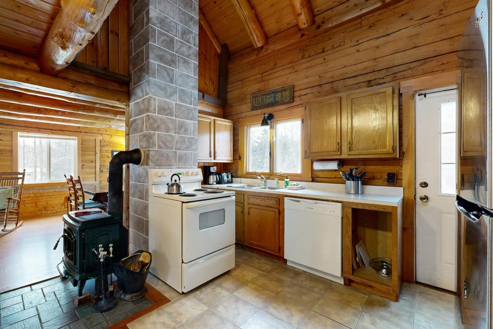 Twin View Log Home Carroll Exteriér fotografie