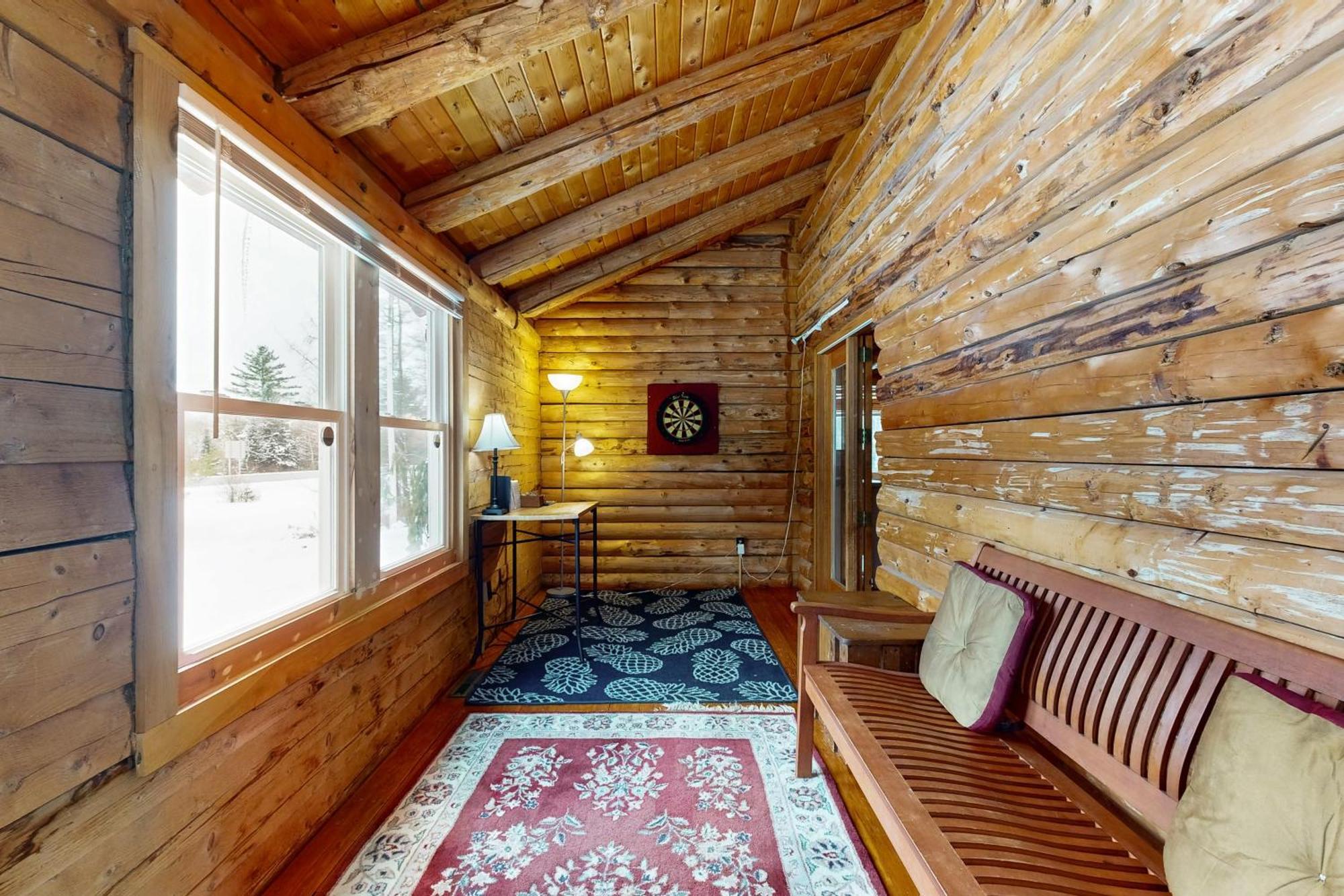 Twin View Log Home Carroll Exteriér fotografie