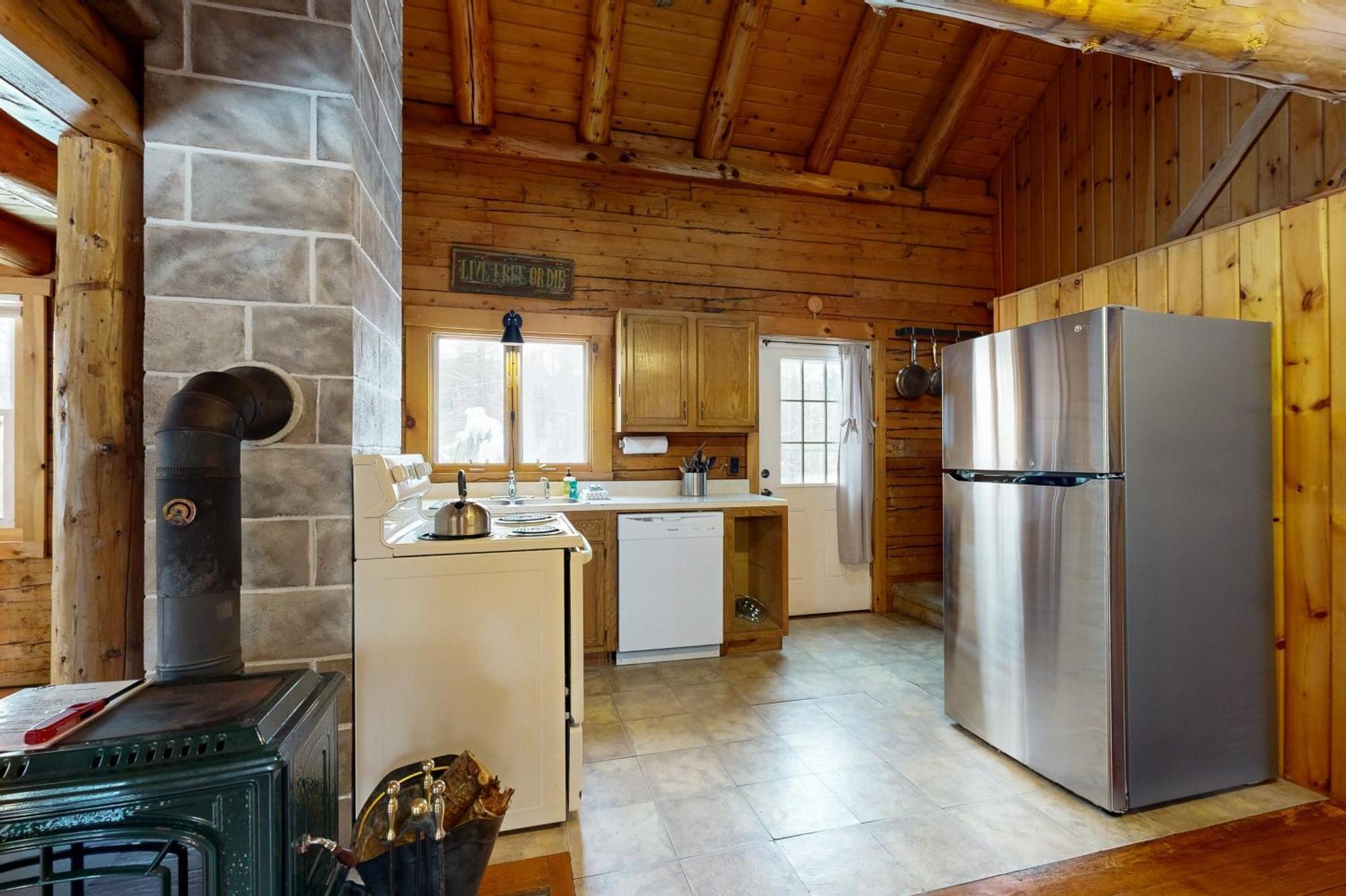 Twin View Log Home Carroll Exteriér fotografie