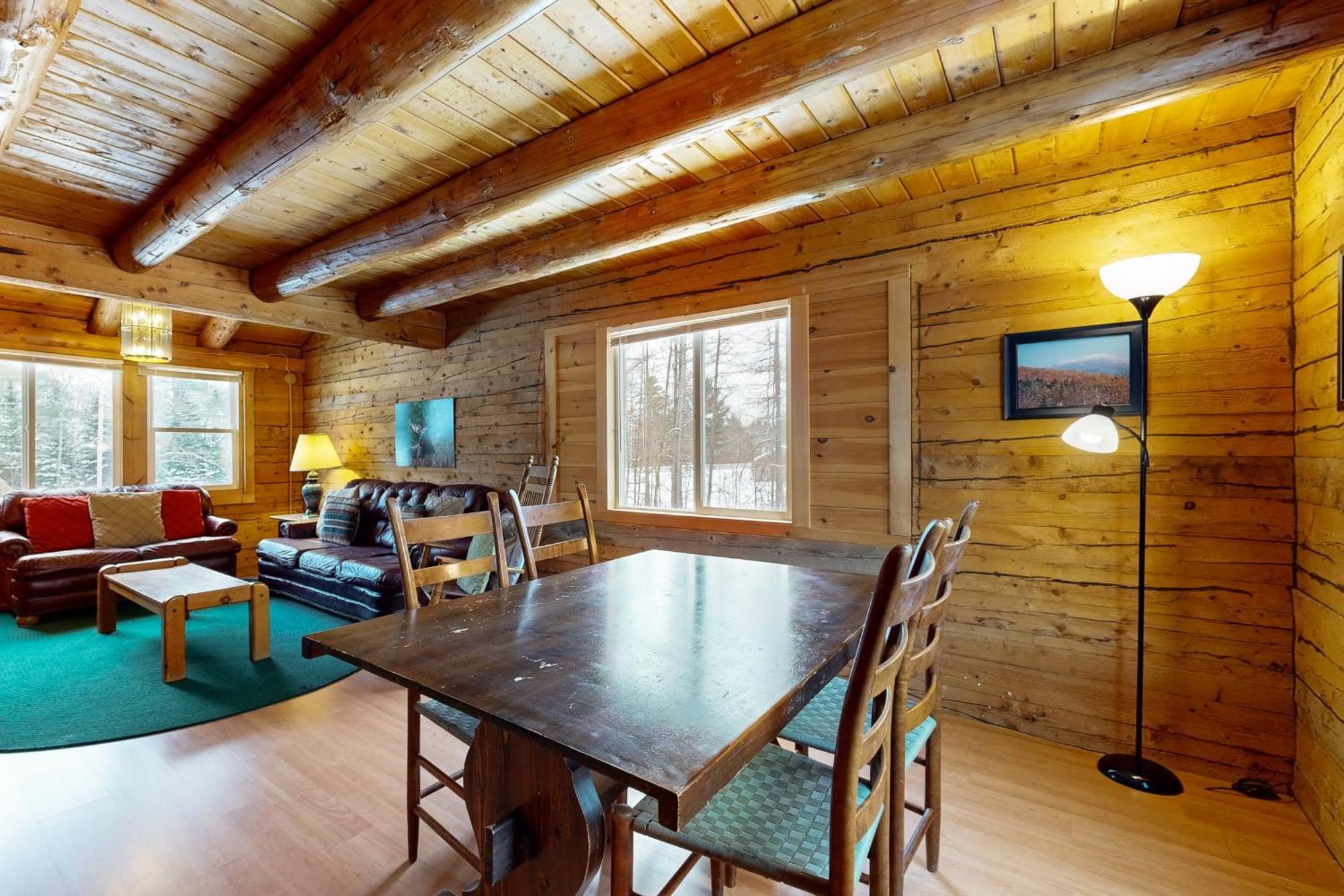 Twin View Log Home Carroll Exteriér fotografie